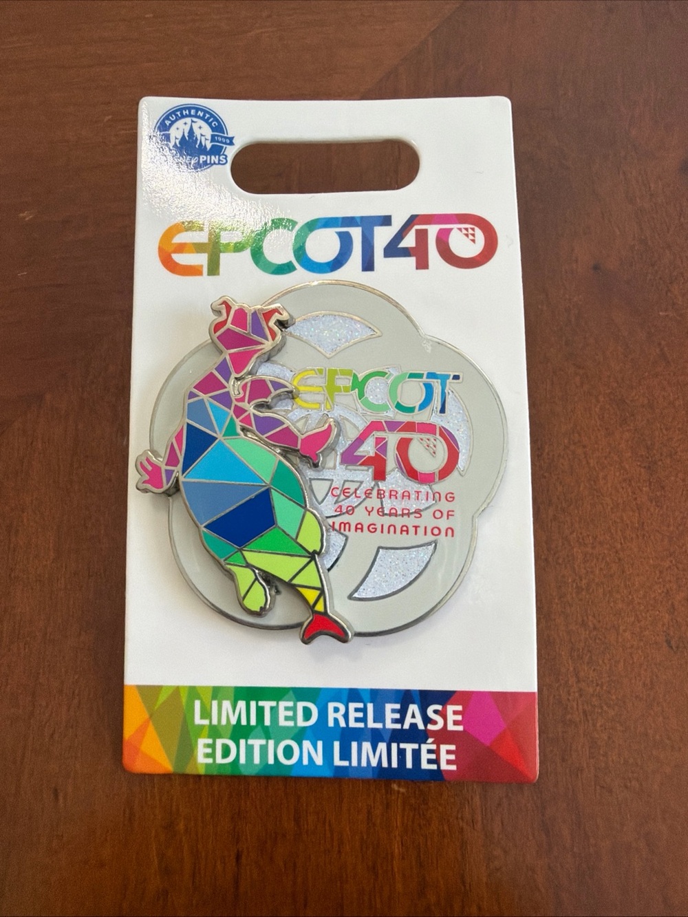 Disney Epcot 40th anniversary figment Celebrating 40 Years Imagination New Pin!!